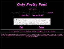 Tablet Screenshot of onlyprettyfeet.com